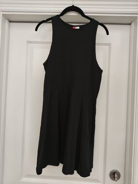 Classic Black Sleeveless A-Line Dress